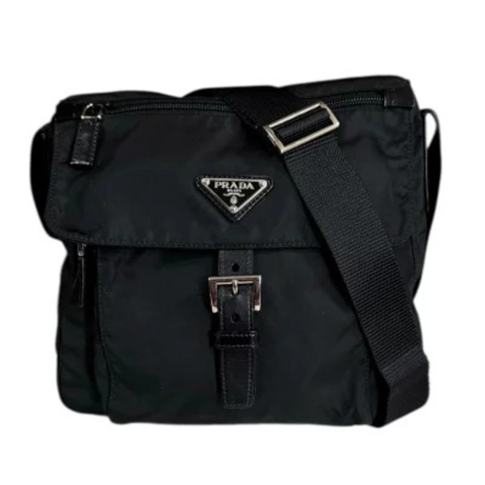 Prada Tessuto messenger bag black